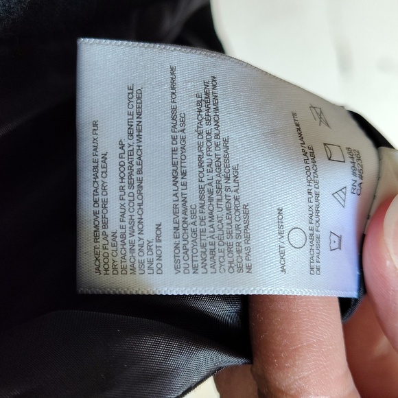 Laundry by Design Women's Medium Belted Wool Blend Coat w/ Faux Fur Hood Trim - Picture 14 of 15